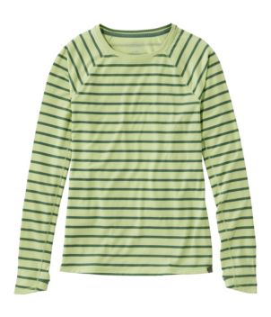 Women's Everyday SunSmart® Tee, Crewneck Long-Sleeve Stripe