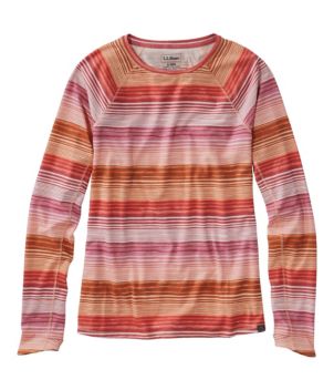Women's Everyday SunSmart® Tee, Crewneck Long-Sleeve Stripe