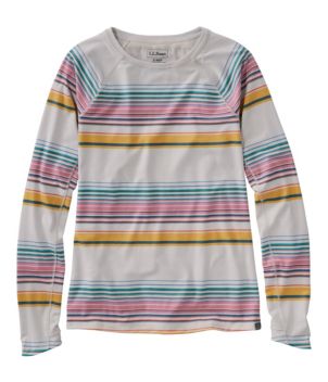 Women's Everyday SunSmart® Tee, Crewneck Long-Sleeve Stripe