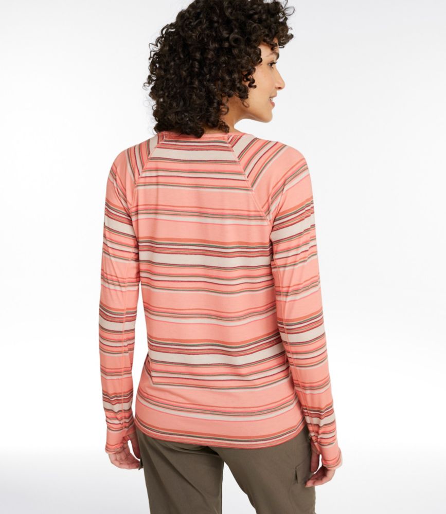 Women's Everyday SunSmart® Tee, Crewneck Long-Sleeve Stripe