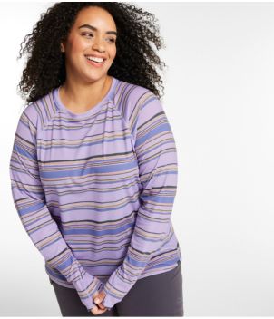 Women's Everyday SunSmart® Tee, Crewneck Long-Sleeve Stripe