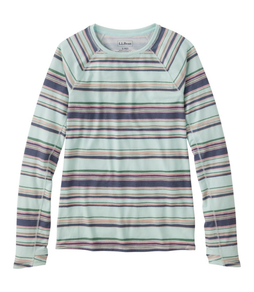 Women's Everyday SunSmart® Tee, Crewneck Long-Sleeve Stripe