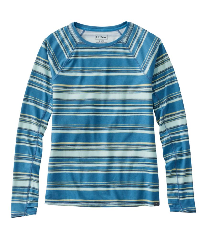 Women's Everyday SunSmart® Tee, Crewneck Long-Sleeve Stripe