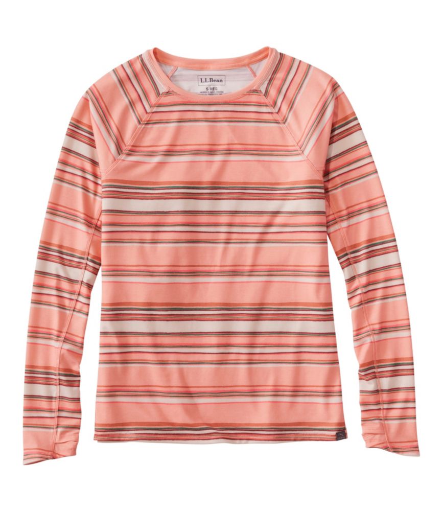 Women's Everyday SunSmart® Tee, Crewneck Long-Sleeve Stripe