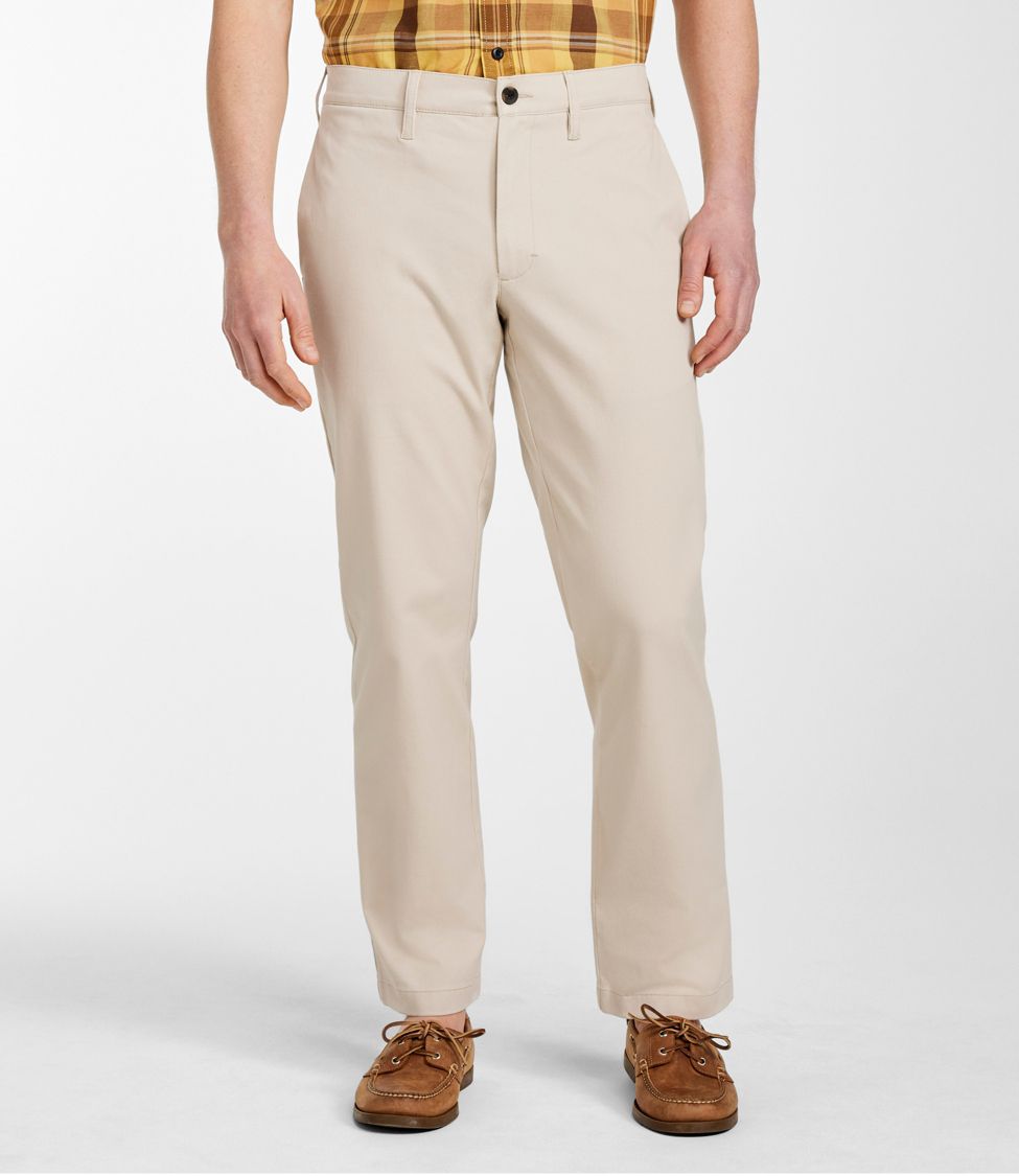 Men's Easy-Care Stretch Chinos, Classic Fit, Straight Leg at L.L. Bean