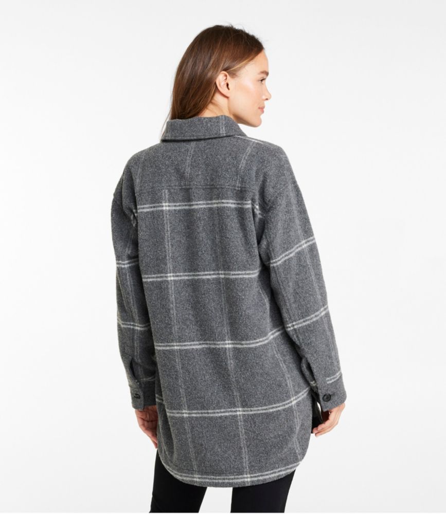 Women's Signature Wool-Blend Long Shacket, , small image number 3