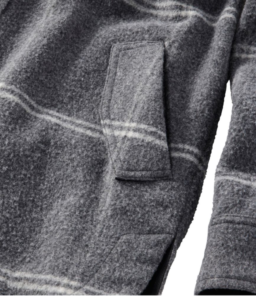Women's Signature Wool-Blend Long Shacket, , small image number 2