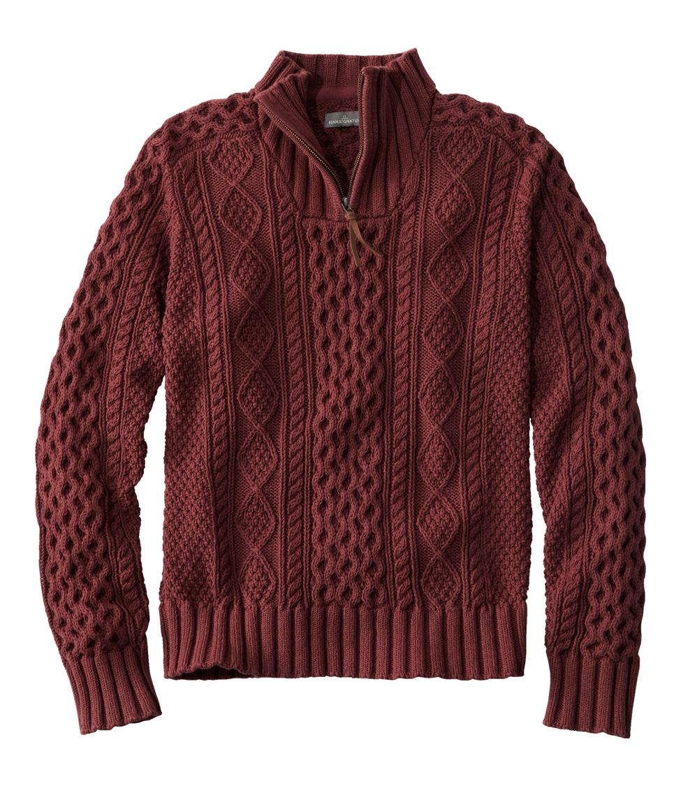 Cotton fisherman 2024 sweater mens