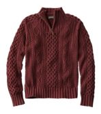 Men's Signature Cotton Fisherman Sweater, Quarter-Zip