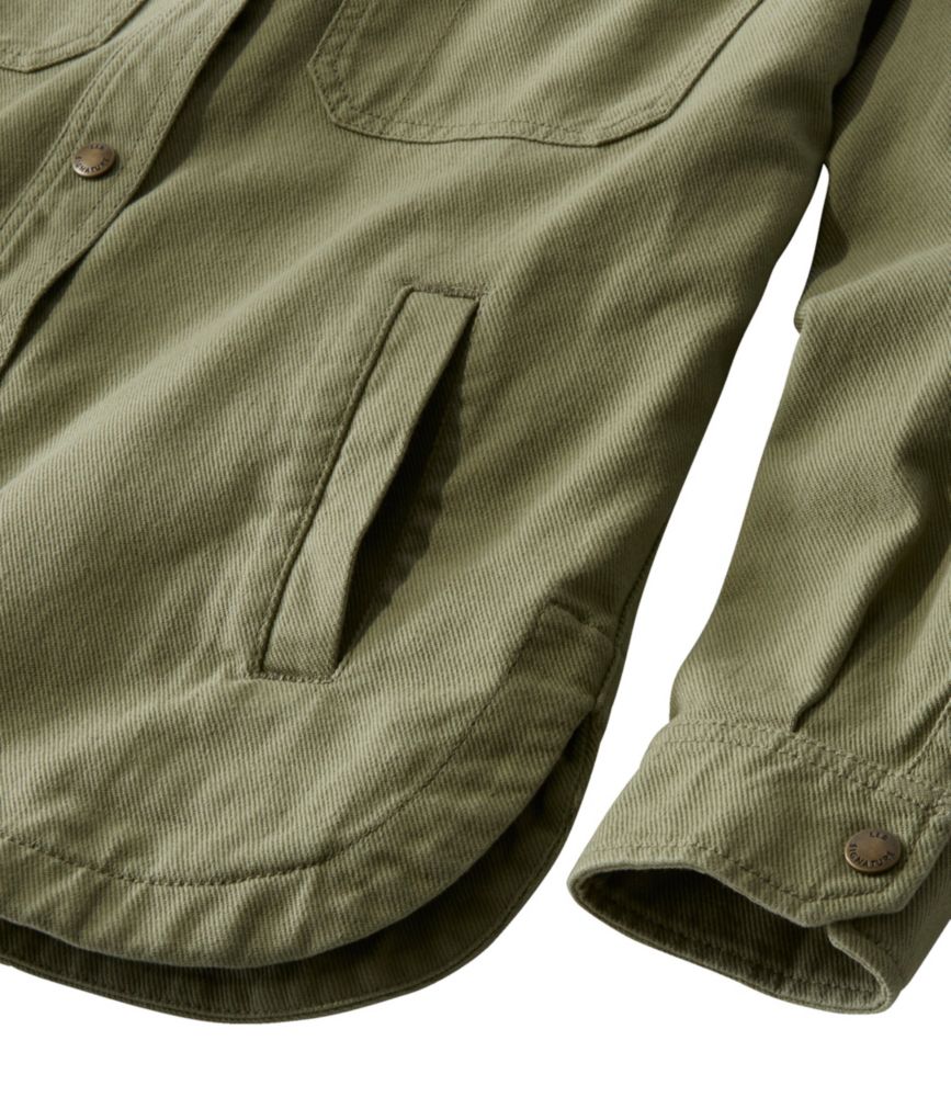 Women's Signature Cotton Twill Shacket, , small image number 3