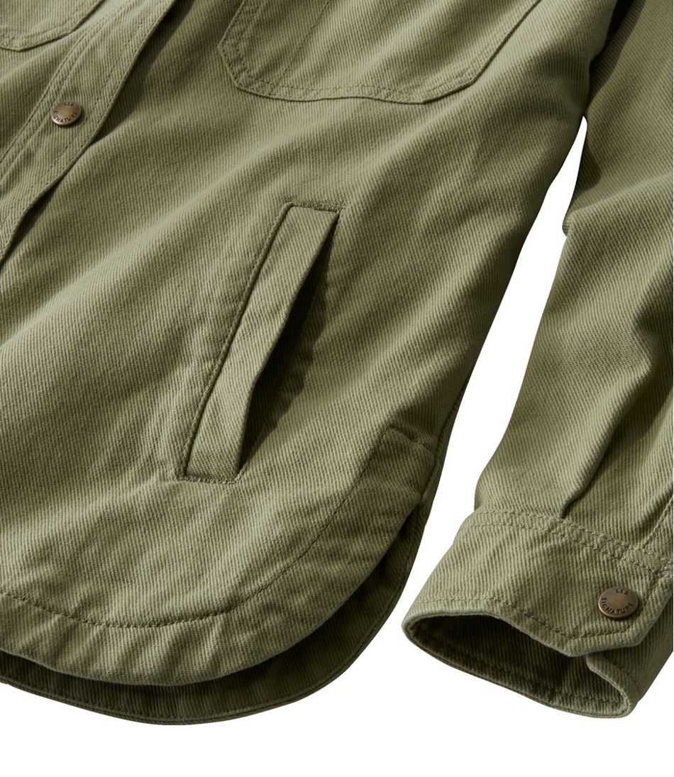 Women's Signature Cotton Twill Shacket | Shirt-Jackets at L.L.Bean