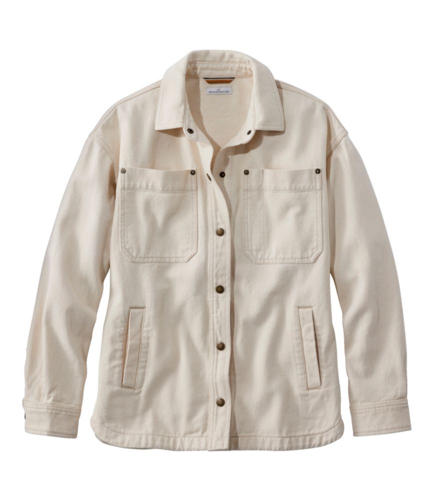Women's Signature Cotton Twill Shacket, , small image number 4