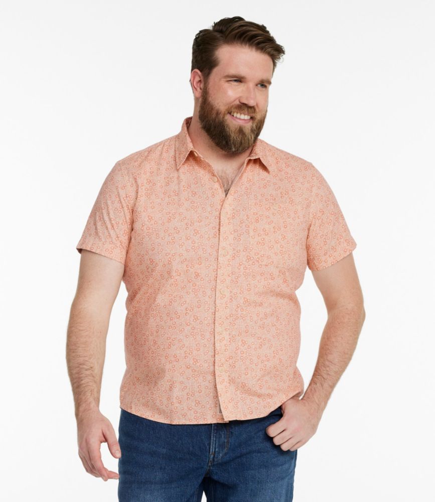 Men's Signature Vacationland Shirt, Short-Sleeve, Slim Fit, Iron Blue Fish, small image number 4