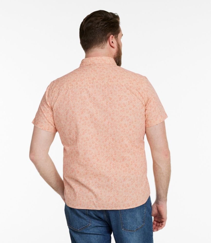 Men's Signature Vacationland Shirt, Short-Sleeve, Slim Fit, Faded Orange Vintage Scenic, small image number 5