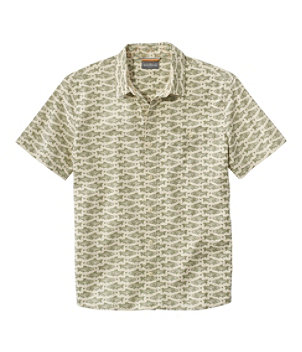 Men's Signature Woven Cotton Shirt, Short-Sleeve, Slim Fit