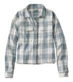 Women's Signature Heritage Textured Flannel Shirt, Cropped