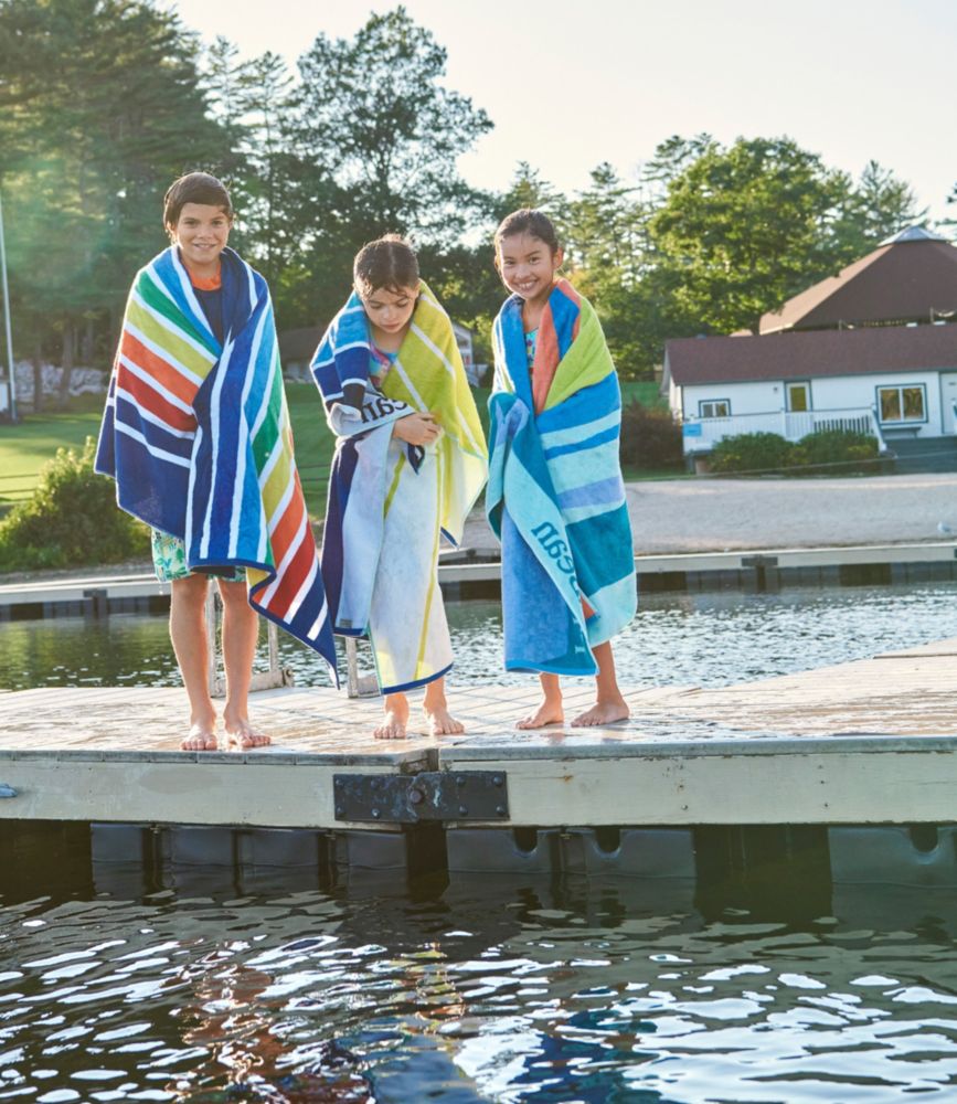 Seaside Beach Towel, Colorbars Scenic, Cool Sea Blue, small image number 4