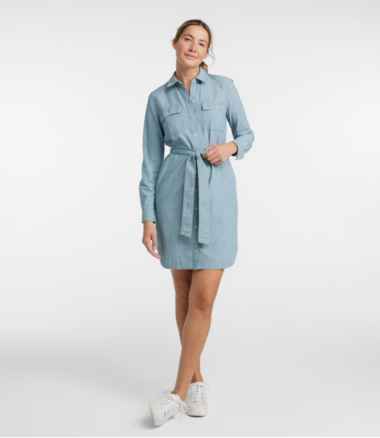 Women's Signature Camp Shirt Dress, Button-Front