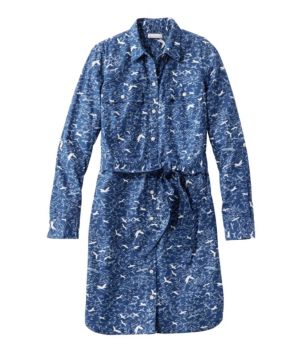 Women's Signature Camp Shirt Dress, Button-Front