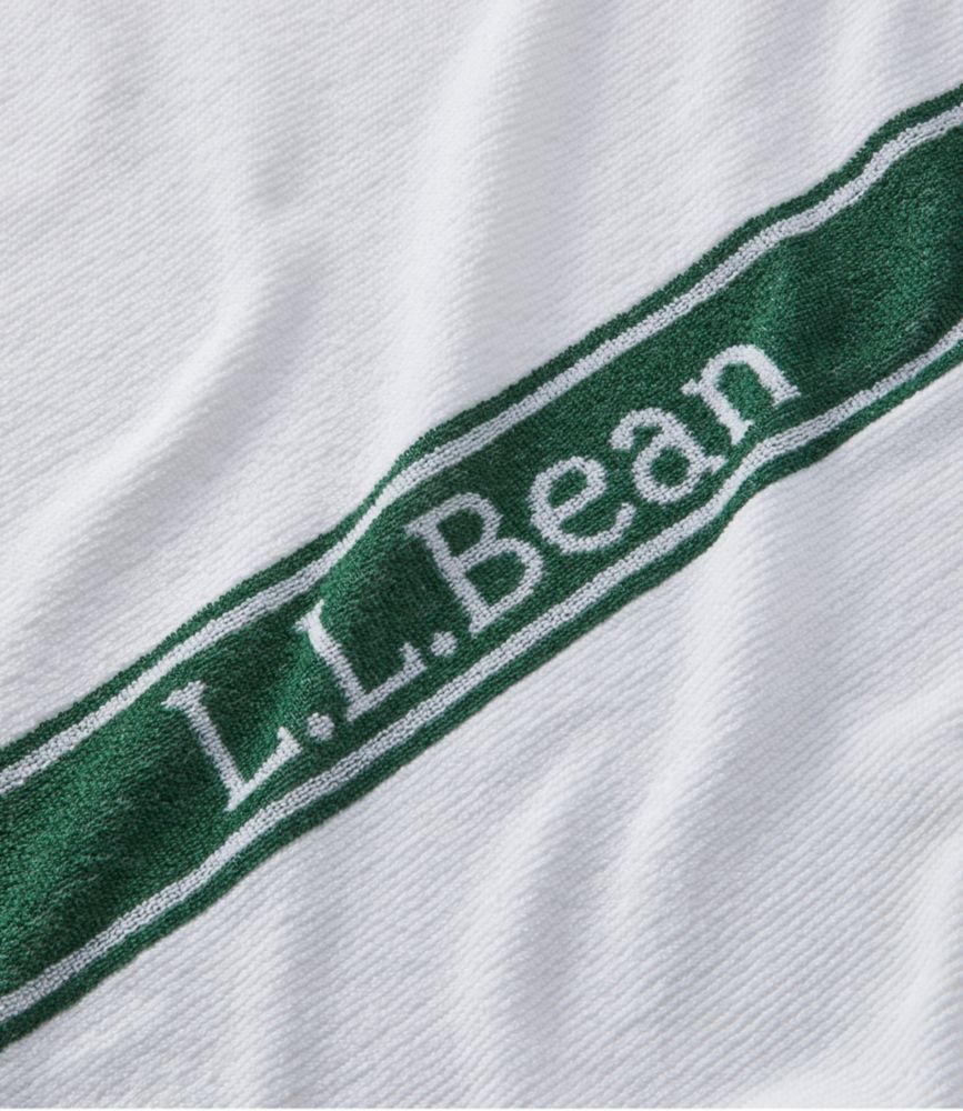 L.L.Bean Locker Room Towel, White/Camp Green, small image number 2