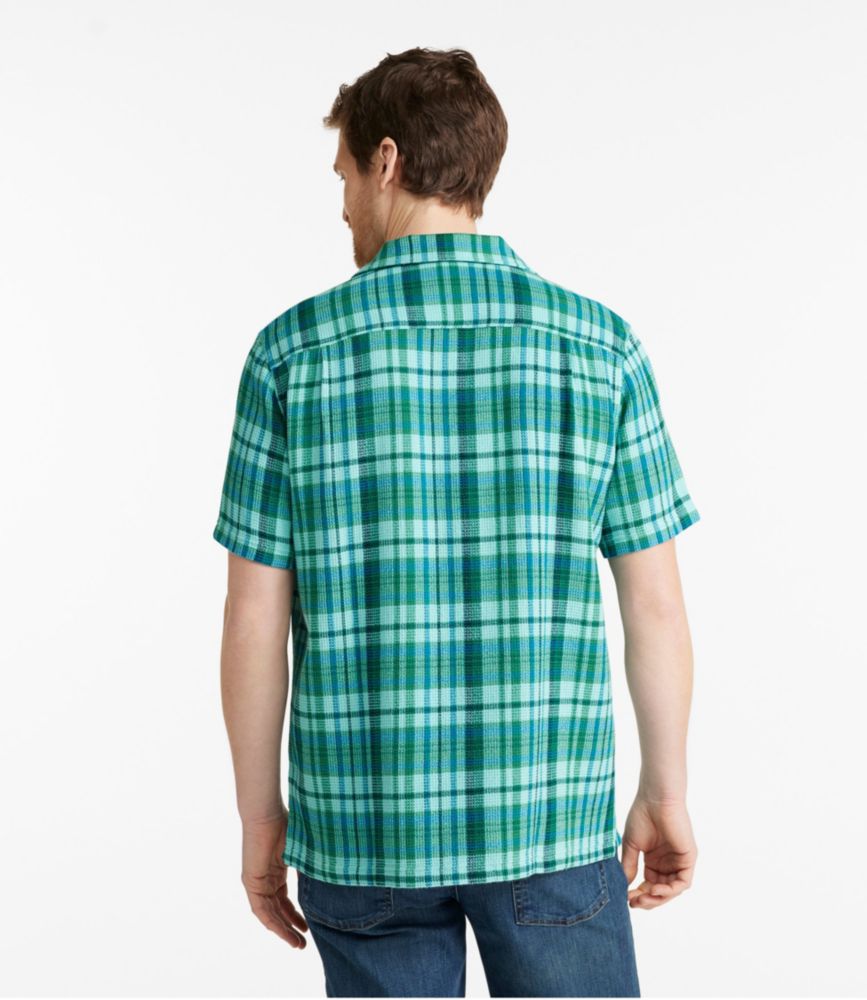 Men's Rugged Waffle Shirt, Plaid, Traditional Untucked Fit, Short-Sleeve, , small image number 3