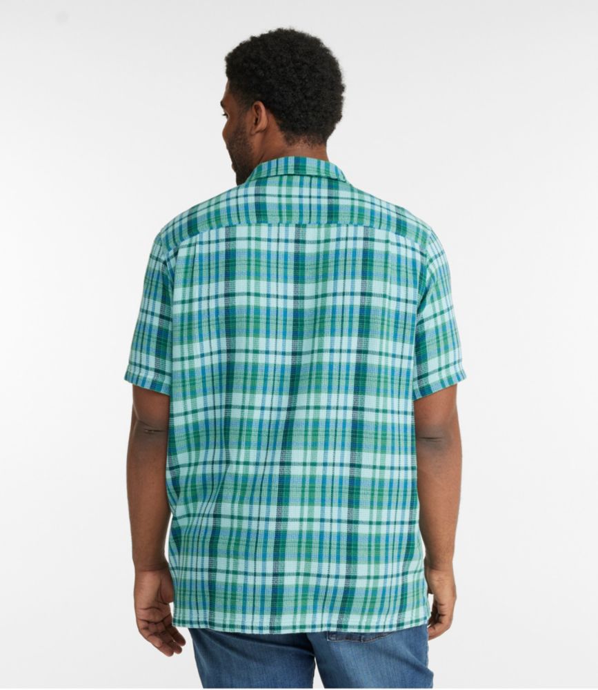 Men's Rugged Waffle Shirt, Plaid, Traditional Untucked Fit, Short-Sleeve, , small image number 5