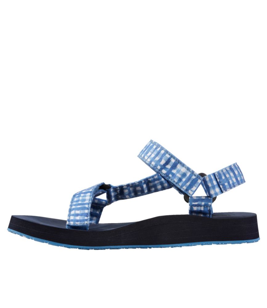 Women's Maine Isle Four-Point Sandals, Print, Marine Blue Gingham, small image number 2