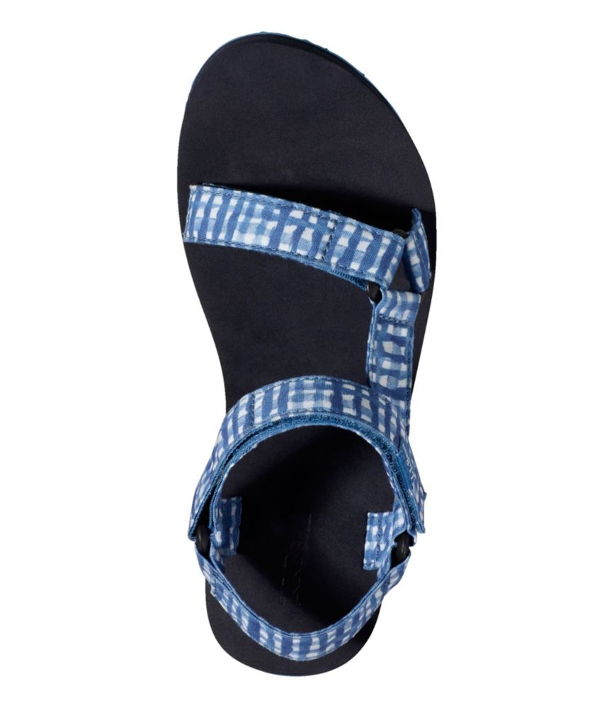 Women's Maine Isle Four-Point Sandals, Print, Marine Blue Gingham, small image number 4