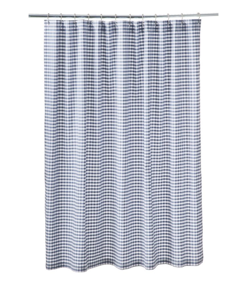 Gingham Shower Curtain, , small image number 1