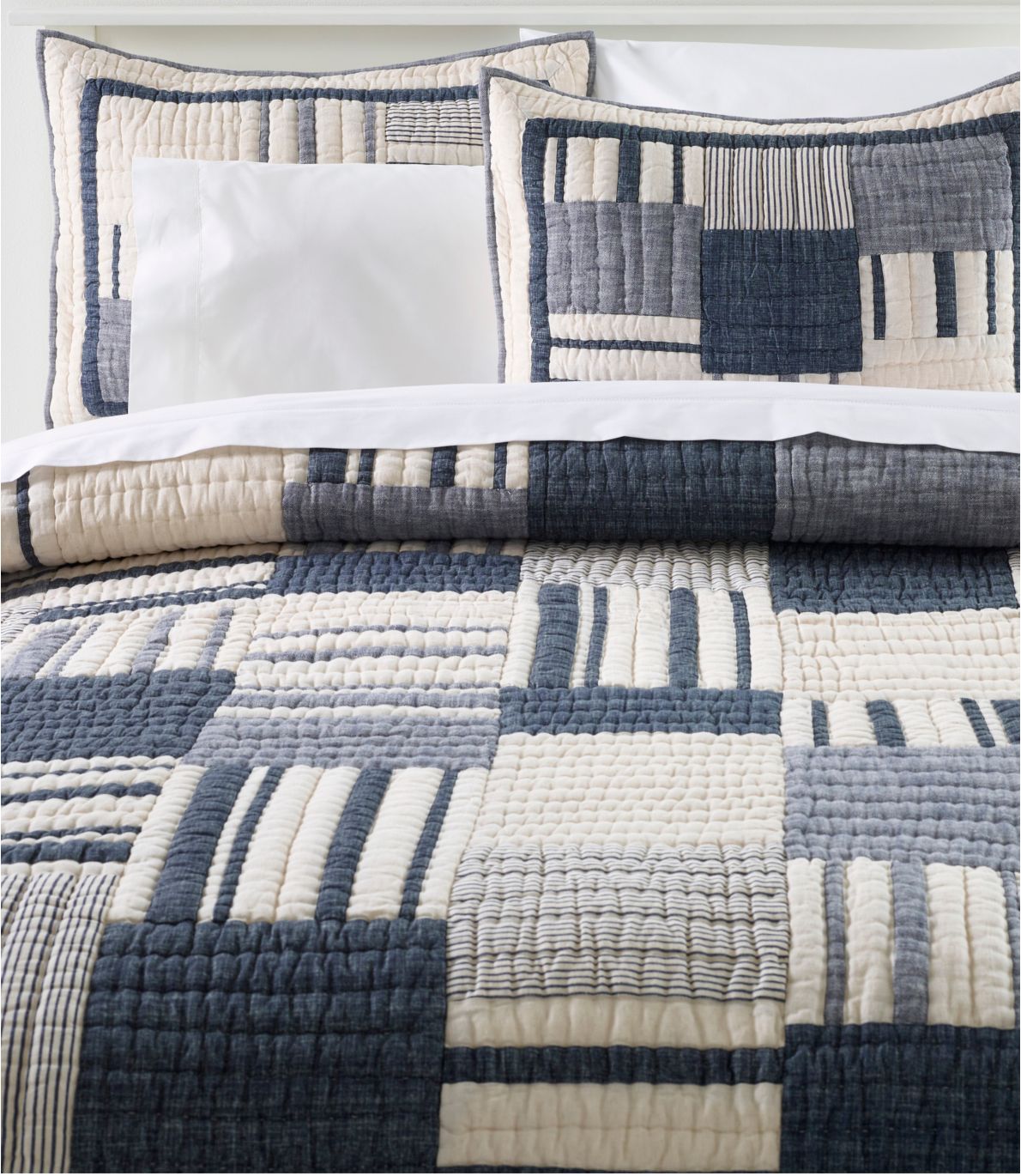 Striped Patchwork Quilt Collection
