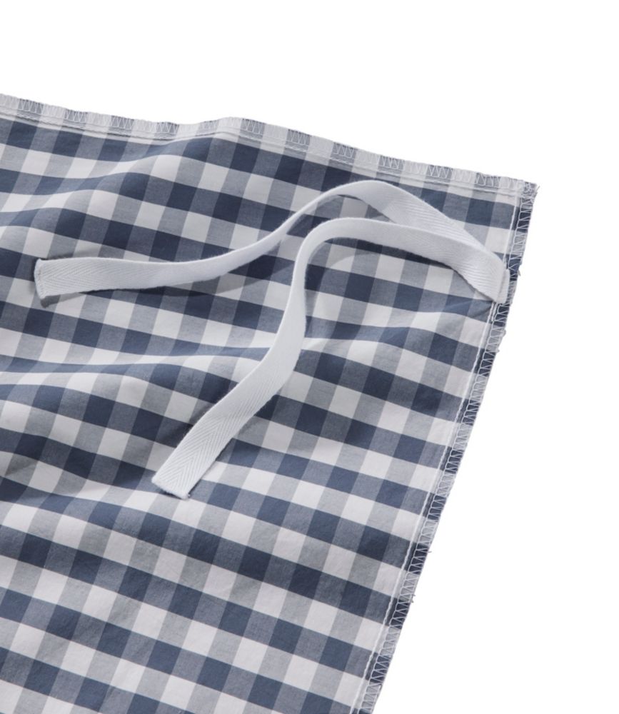 Sunwashed Percale Comforter Cover, Gingham Check, Vintage Indigo, small image number 2