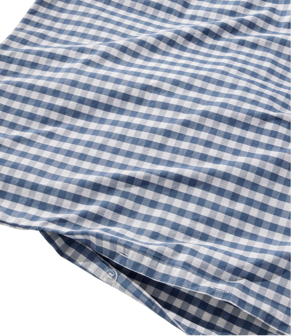 Sunwashed Percale Comforter Cover, Gingham Check | Sheets at L.L.Bean