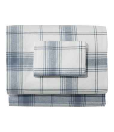 Organic Flannel Sheet Collection, Plaid