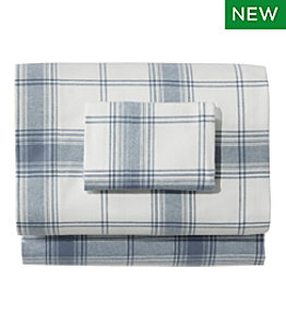 Organic Flannel Sheet Collection, Plaid