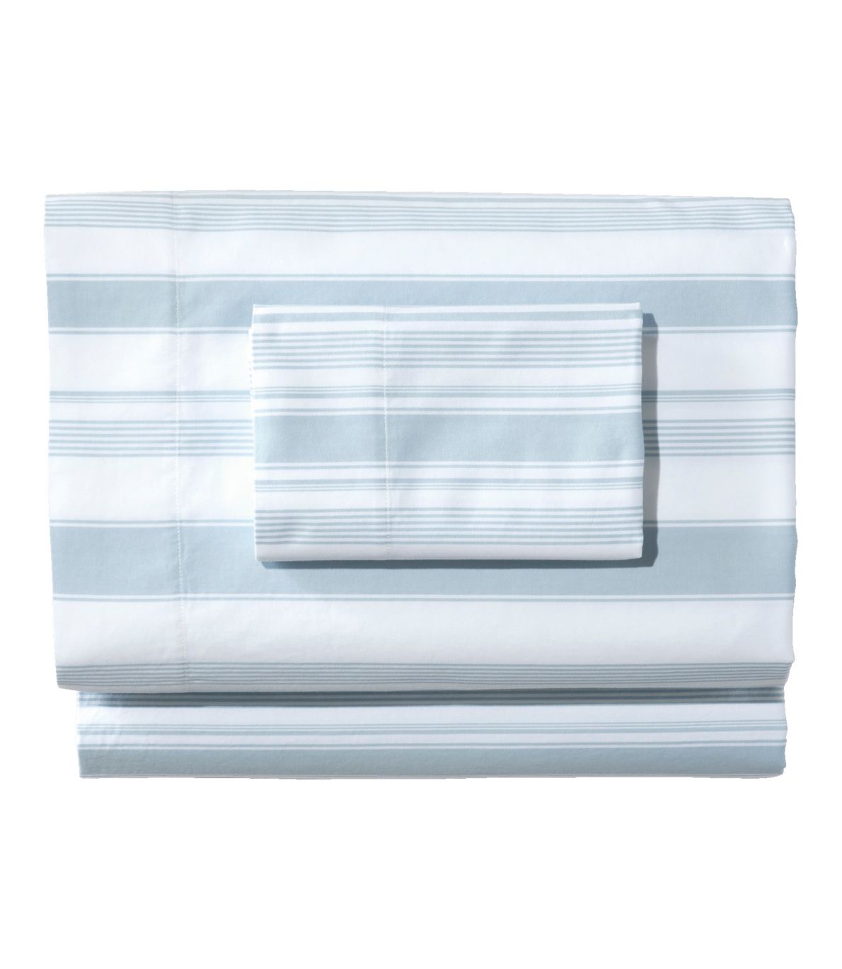 Garment Washed Sateen Sheet Collection, Stripe