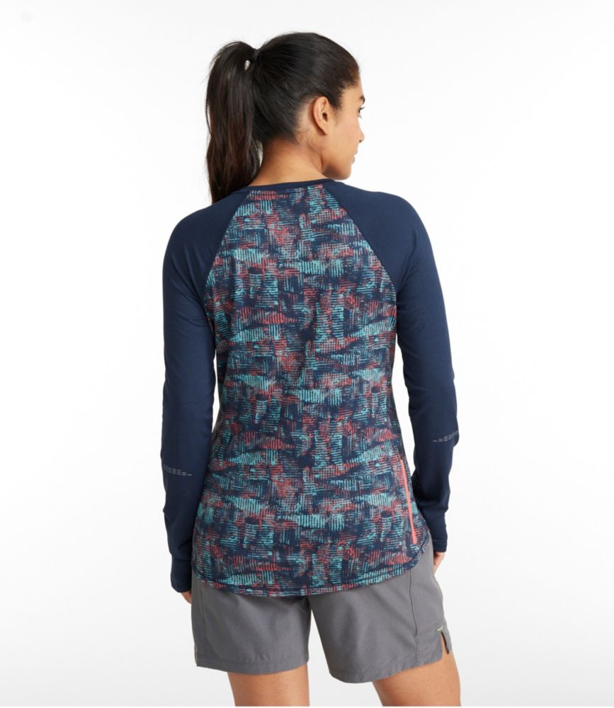 Women's Comfort Cycling Jersey, Long-Sleeve Print