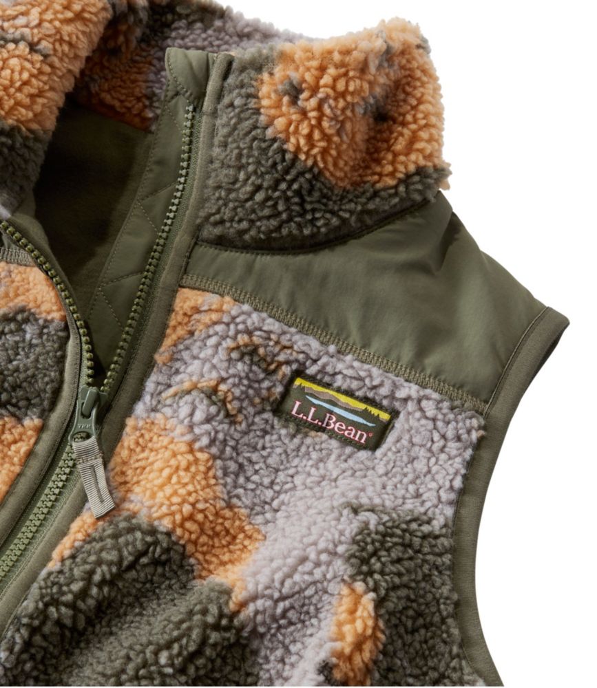 Women's Bean's Sherpa Fleece Vest, Camo, , small image number 5