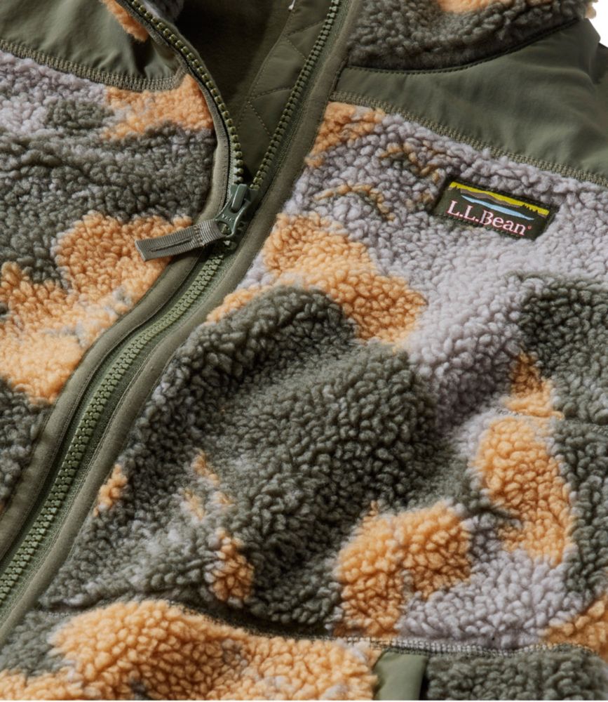 Women's Bean's Sherpa Fleece Vest, Camo, , small image number 6