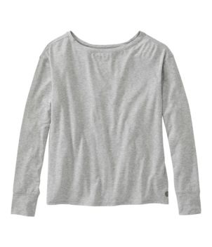 Women's Beyond Soft Tee, Pleat-Back Long-Sleeve