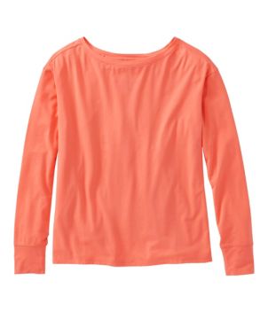 Women's Beyond Soft Tee, Pleat-Back Long-Sleeve