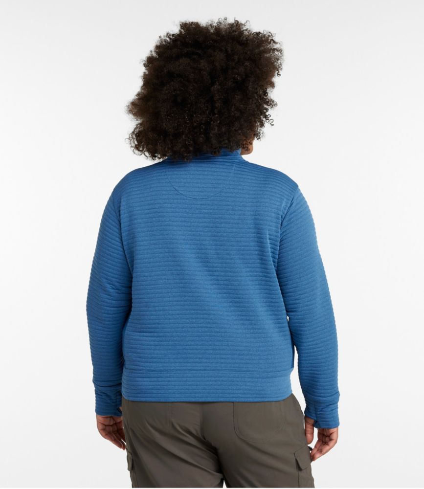 Women's Airlight Pullover, Funnelneck, Malibu Blue Heather, small image number 3