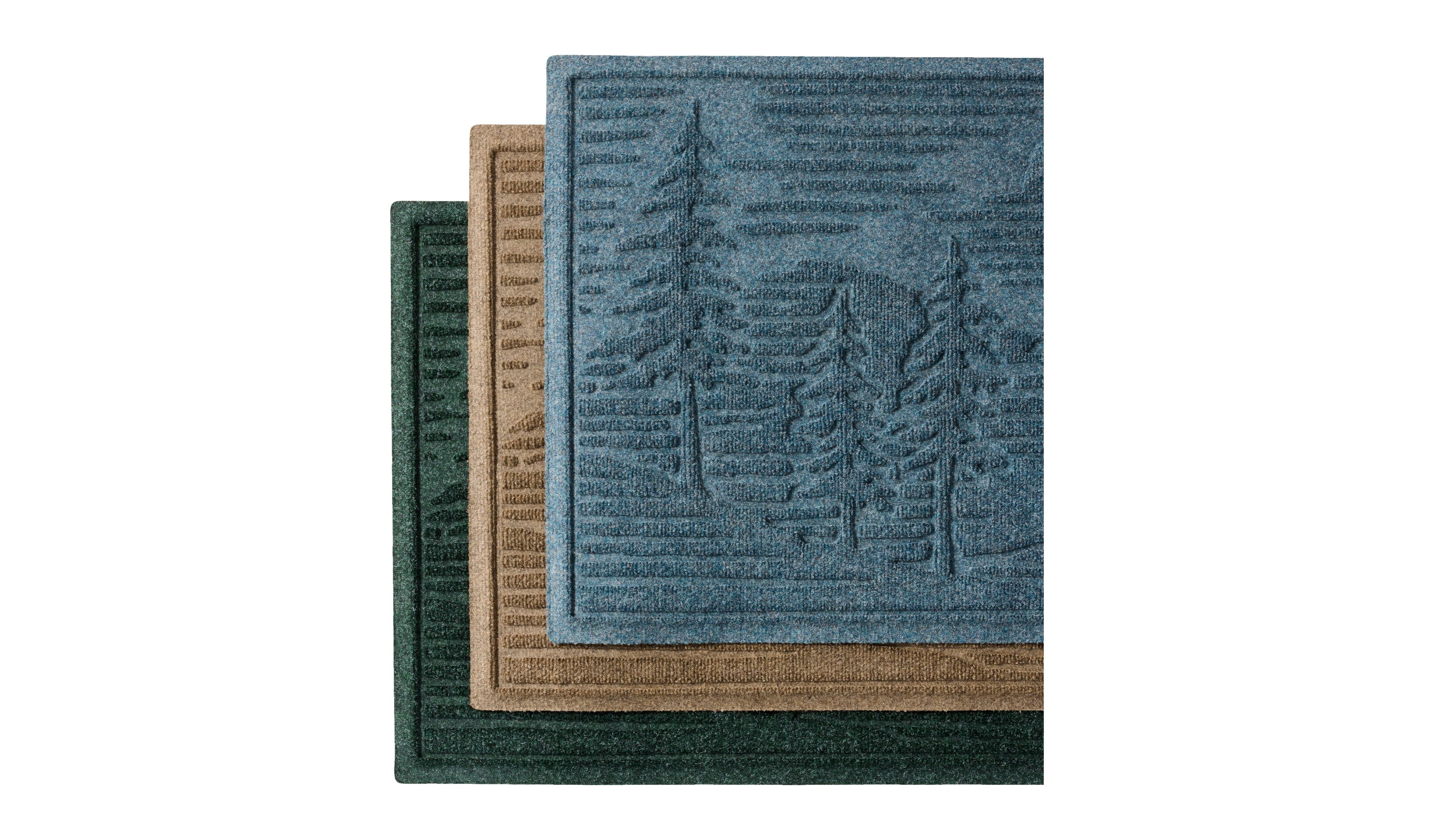 Everyspace Recycled Waterhog Wide Doormat, Pine Trees