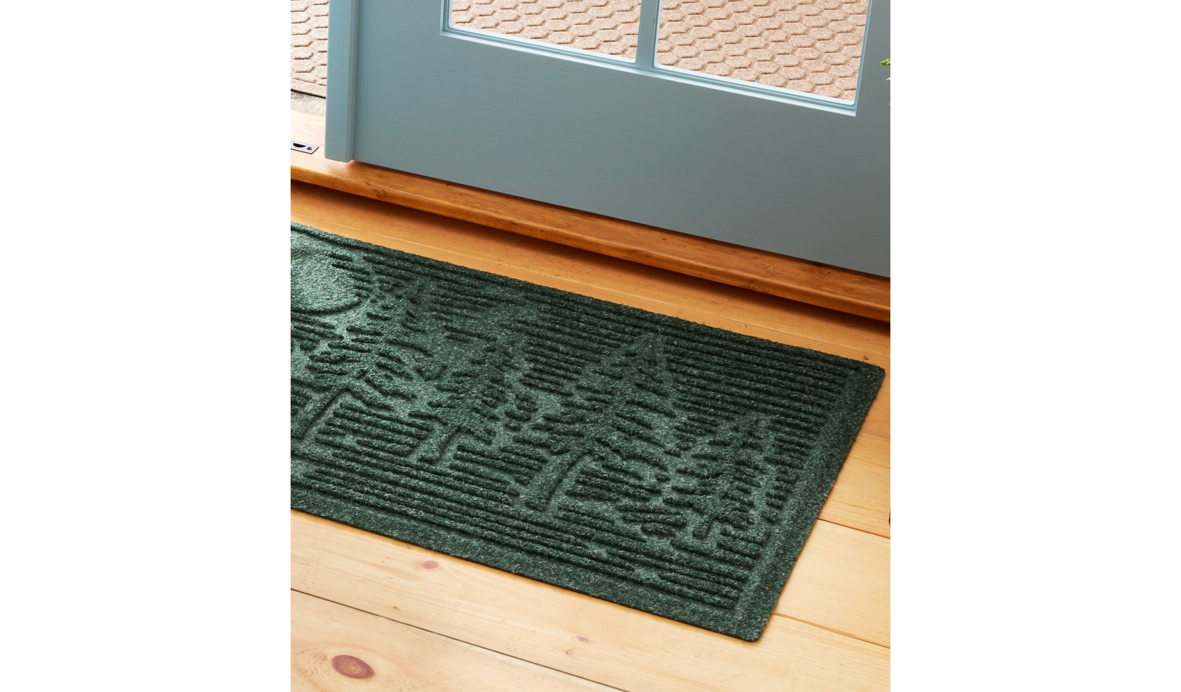 Everyspace Recycled Waterhog Wide Doormat, Pine Trees