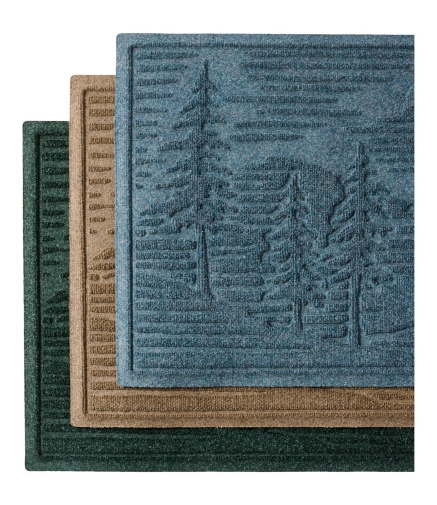 Everyspace Recycled Waterhog Wide Doormat, Pine Trees