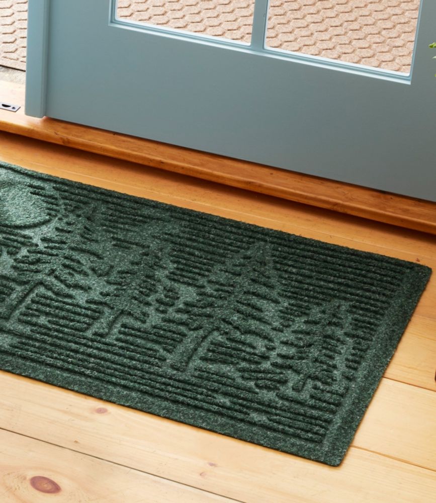 Everyspace Recycled Waterhog Wide Doormat, Pine Trees