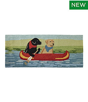 Indoor/Outdoor Vacationland Runner, Dog Canoe
