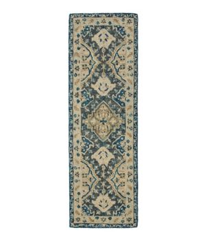 Diamond Floral Wool Tufted Runner