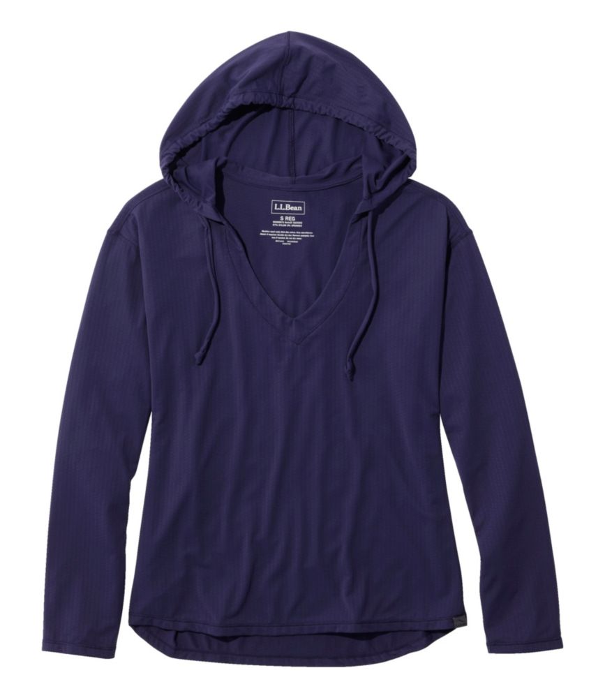 Women's Sand Beach Cover-Up, Hooded Pullover, Darkest Navy, small image number 1