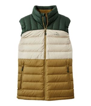 Men's Bean's Down Vest, Colorblock