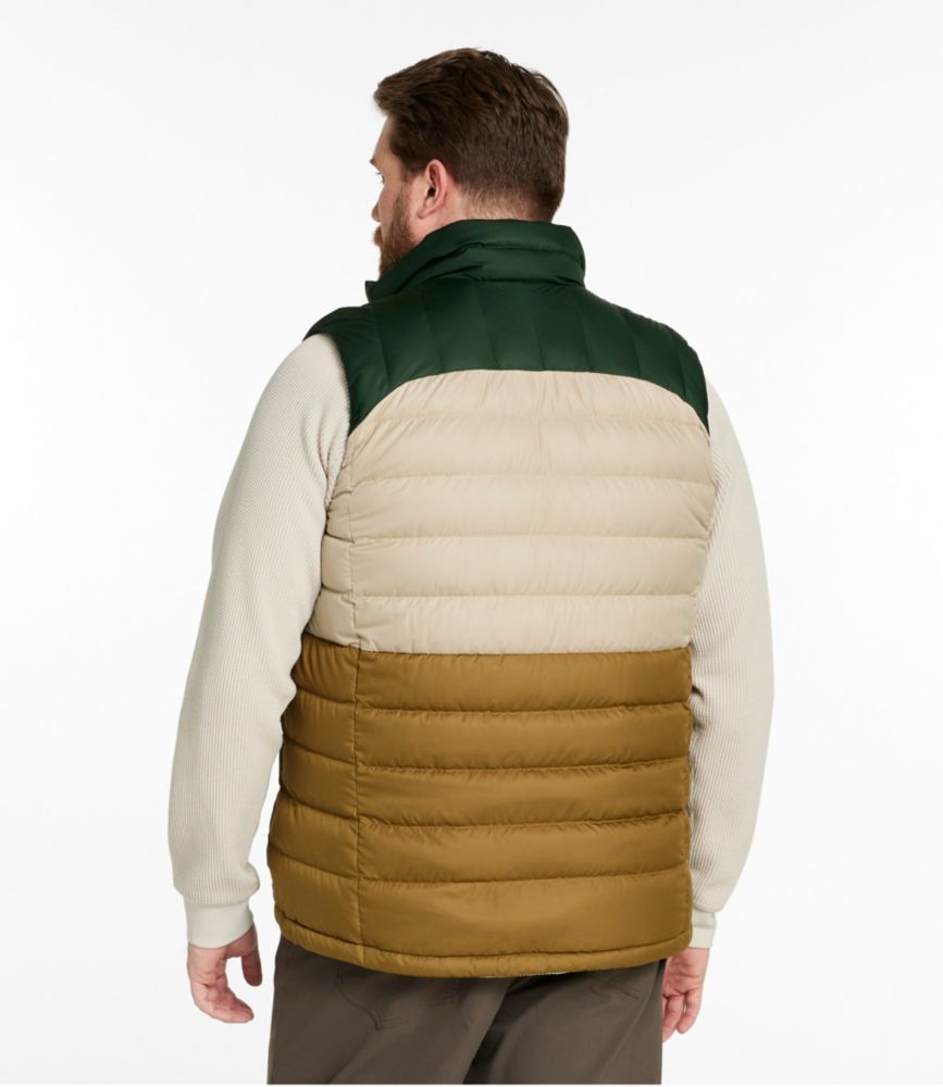 Men's Bean's Down Vest, Colorblock